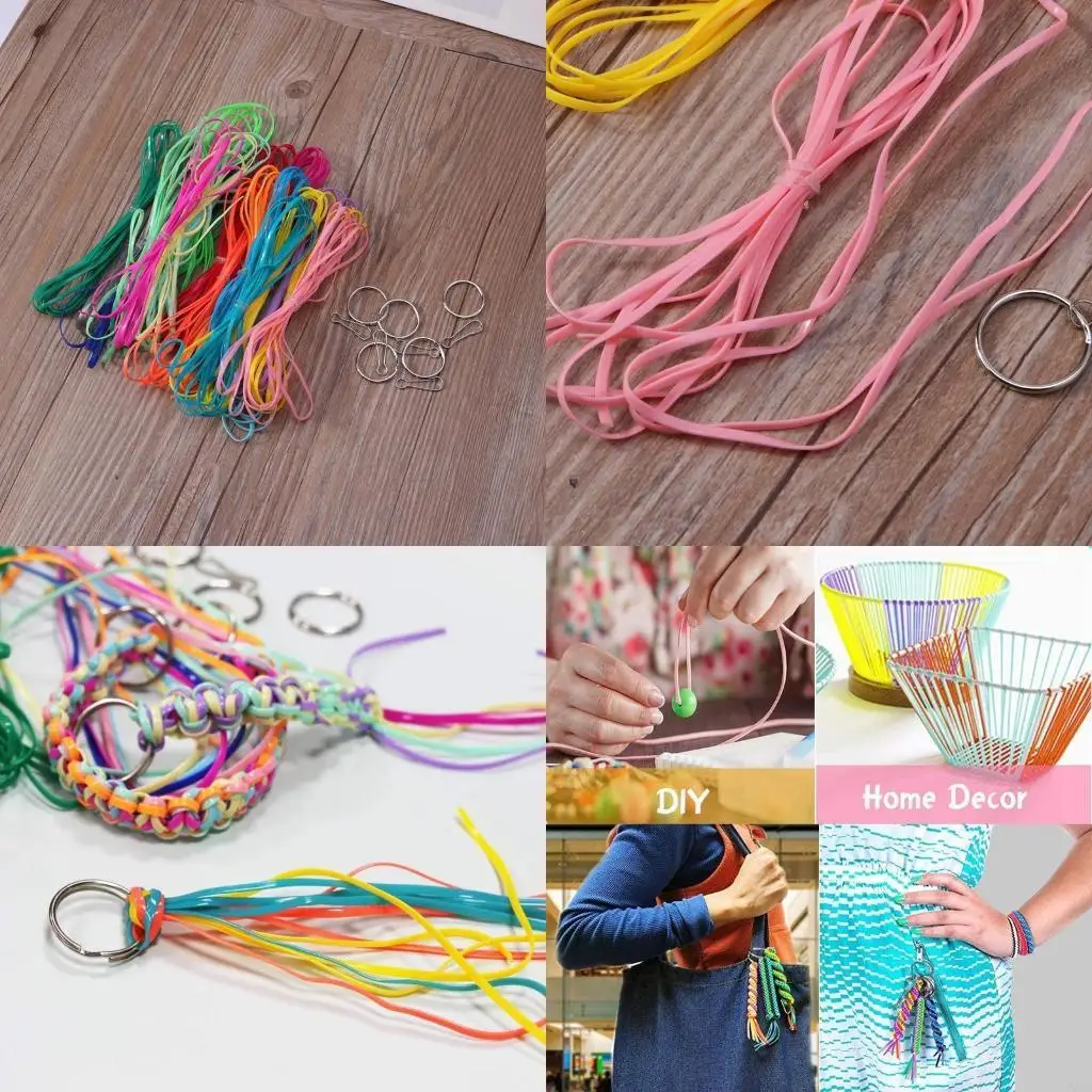 195C String Plastic Durable Lacing Cord DIY Bracelet 20 Colors School Art for Camping