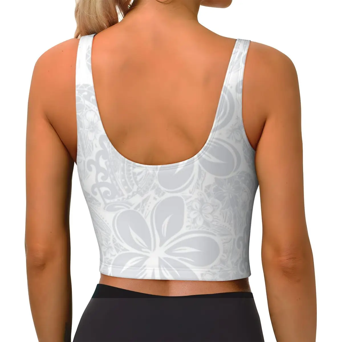 Weightlifting Top Maui Polynesian Silver Wedding Daily Loungewear High Support Sports Bra Top