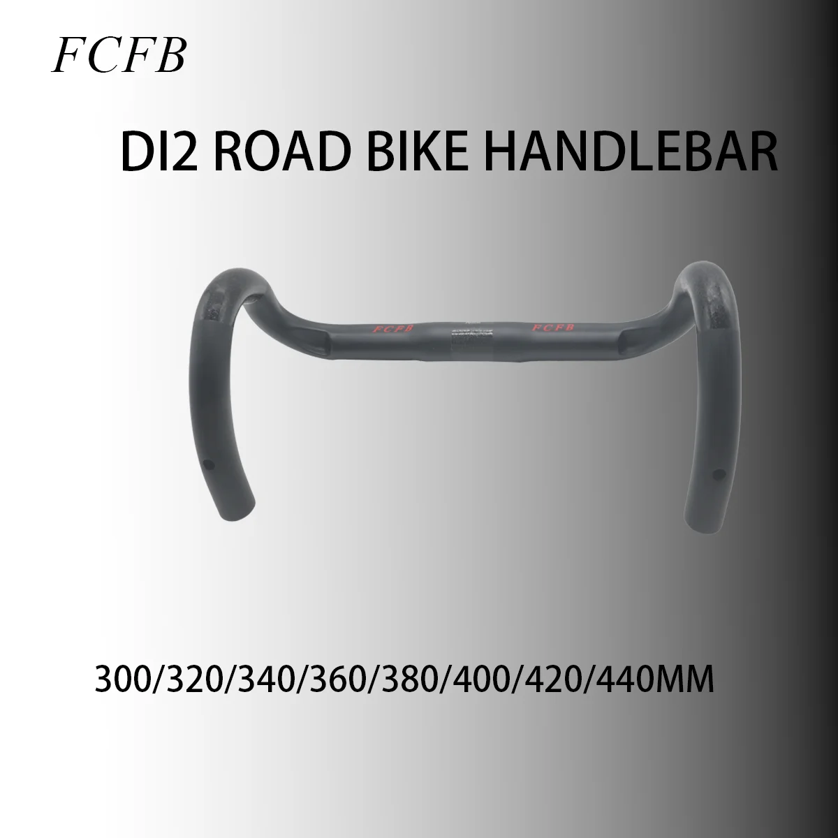 

Matte Black Carbon Road Drop Handlebar with Red Logo, Anti-Slip Frosted Surface, Multi-Size Lightweight Bent Bar for Road Bikes
