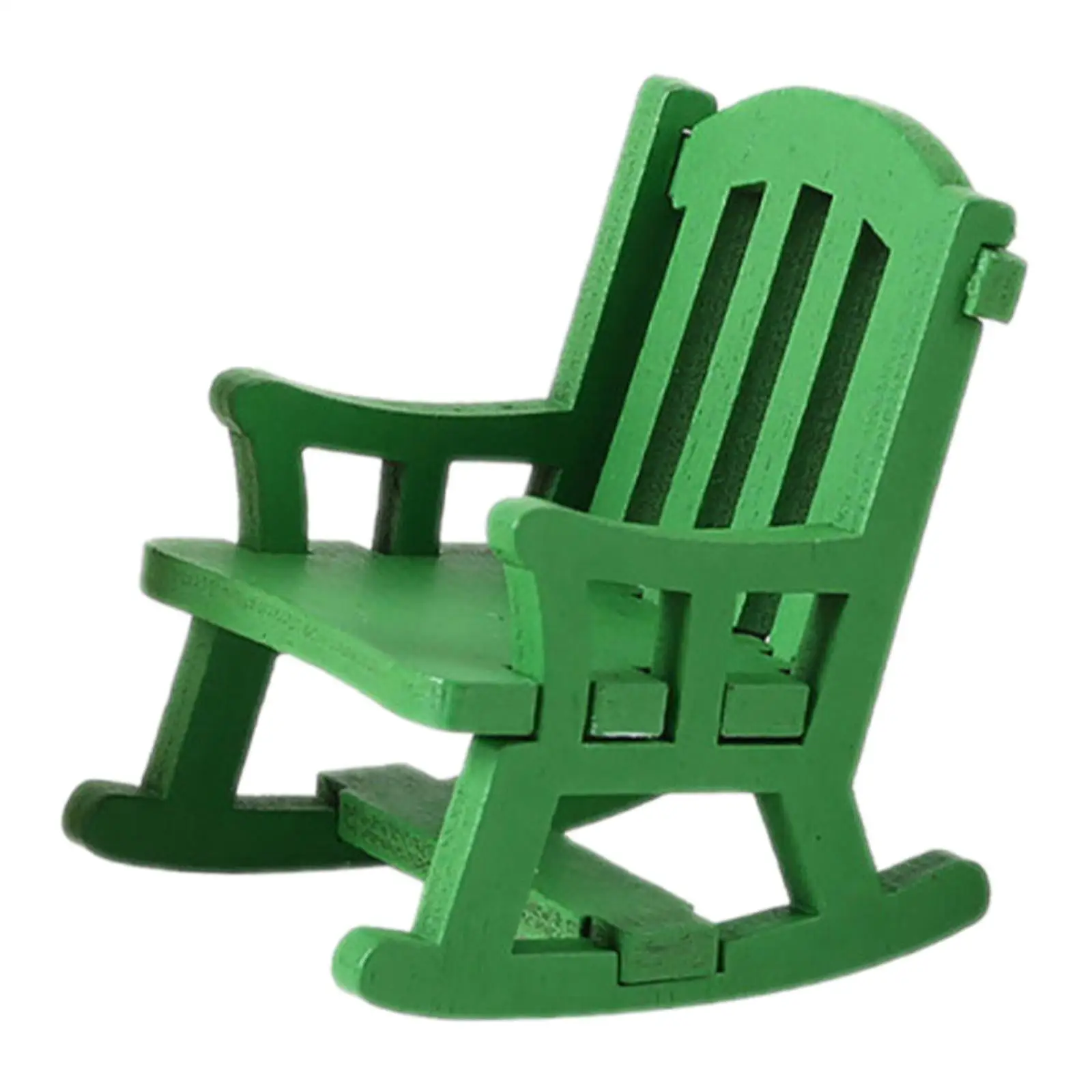 1/12 Schommelstoel Model Miniatuur Meubels Scènes Miniatuur Veranda Rocker Speelgoed