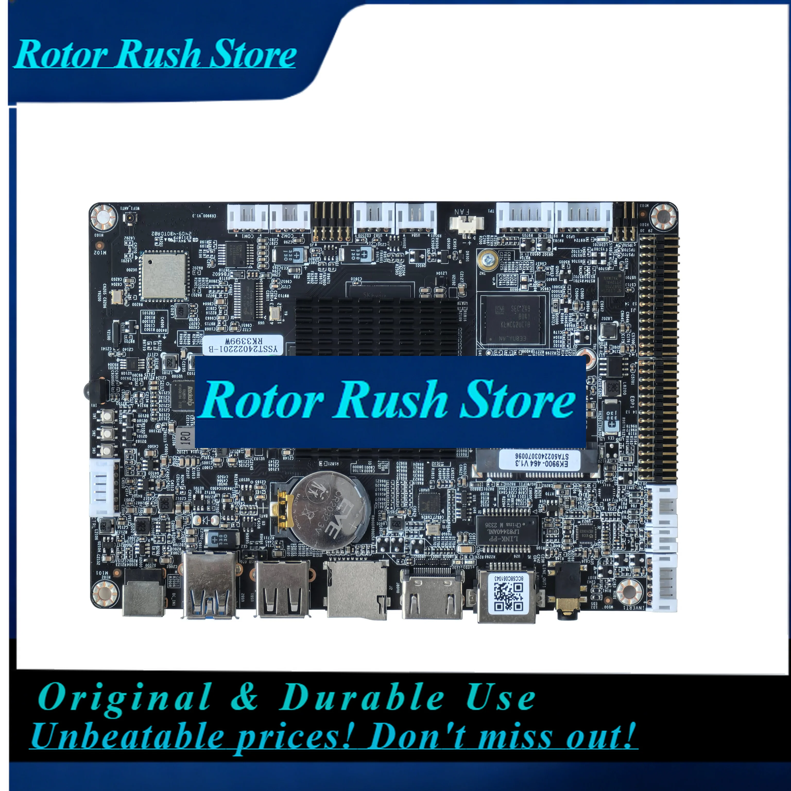 RoRuS ELSKY EK9900 Android Motherboard Rockchip RK3399 Dual Cortex-A72+quad Cortex-A53 4K 1*LAN Mini PC Multimedia Decoding