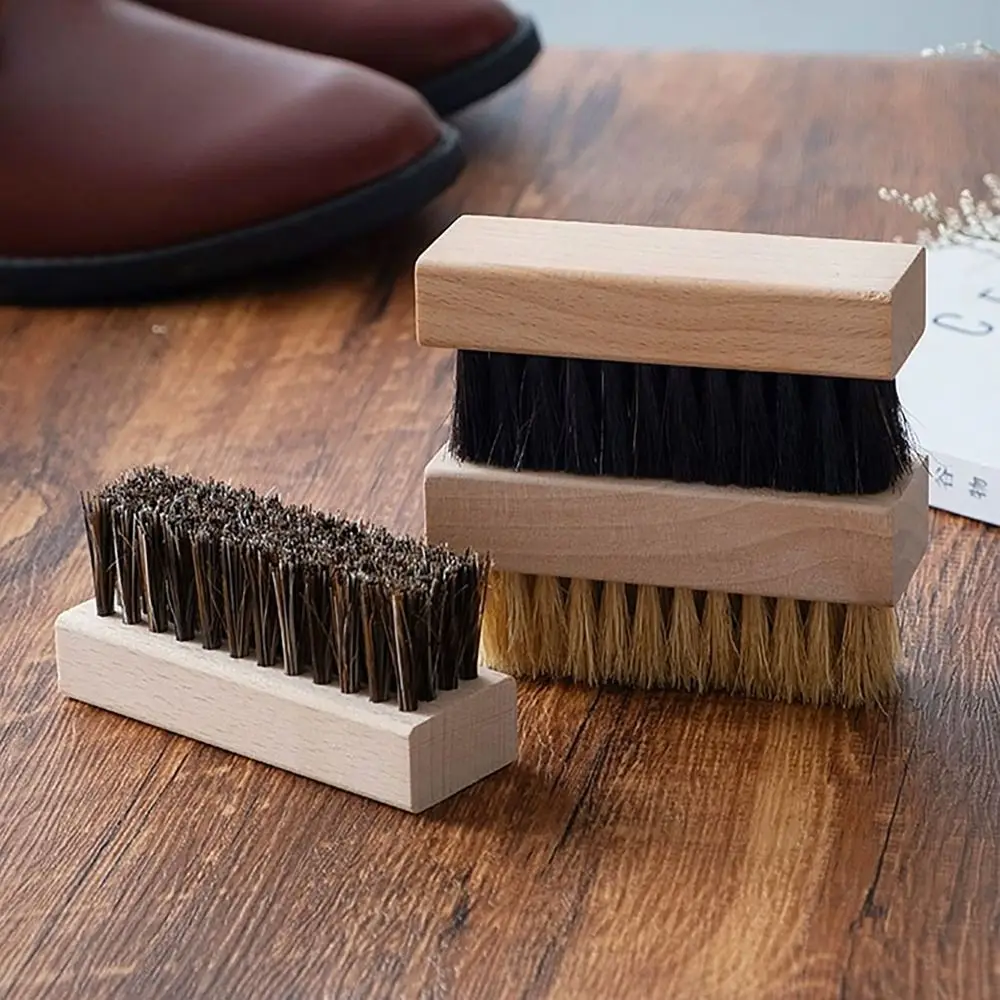 Dirt Removal Shoe Brush Professional Wood Decontamination Cleaning Brushes Bristle Household Cleaning Brush Household