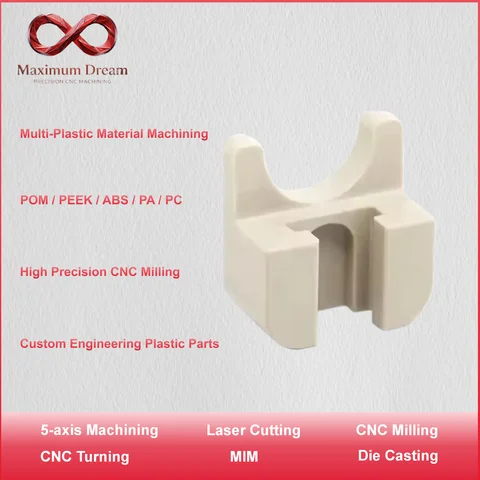 CNC Plastic Custom Machining Professional CNC Plastic Machining, Custom ABS POM PC Nylon PEEK Components, Precision Prototype 1PC, OEM Engineering Plastic Se