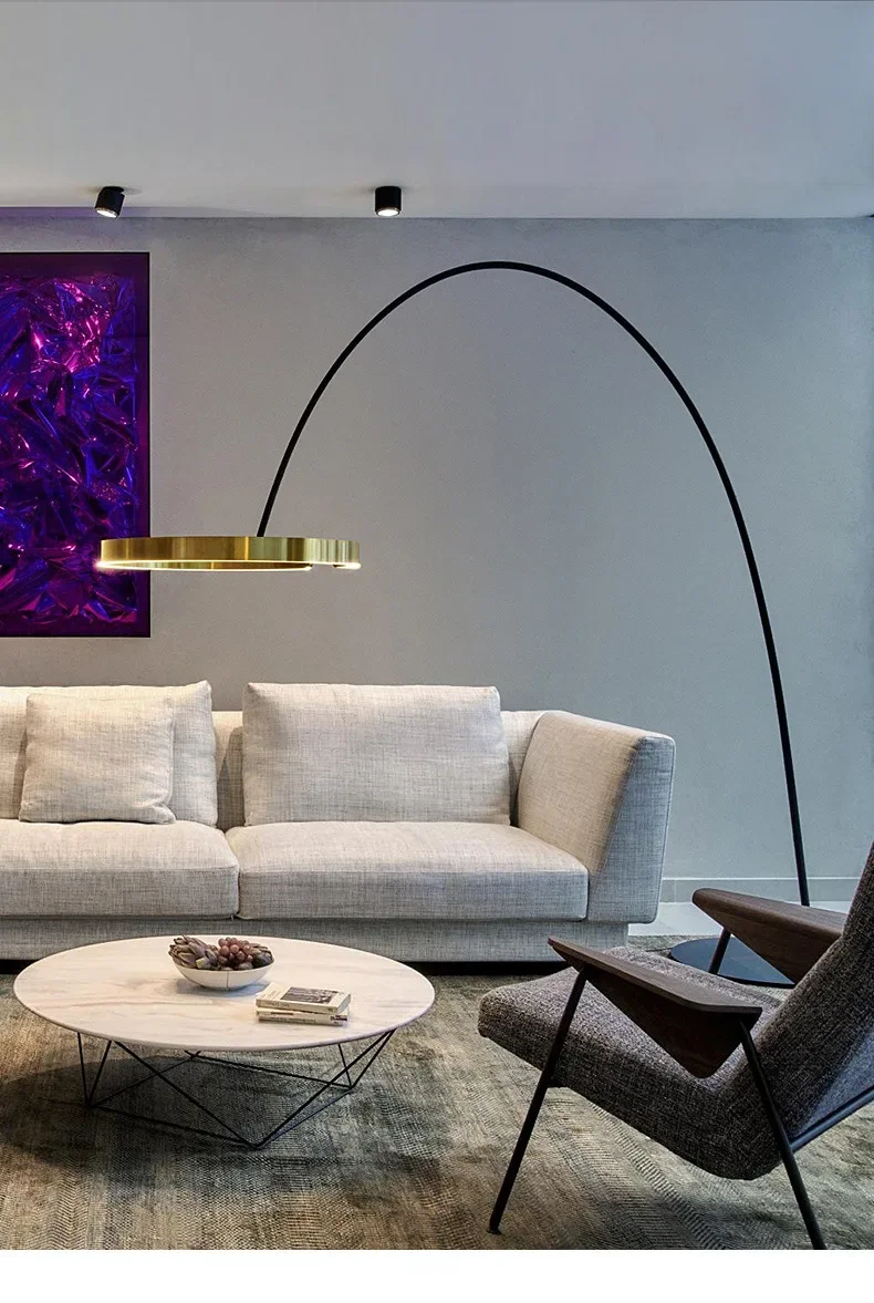 Designer Angeln Stehlampe Nordic LED Wohnzimmer Stehlampe Für Villa Schlafzimmer Hotel Indoor Decor Einfache Kunst Hohe Stehlampe – Detail 7