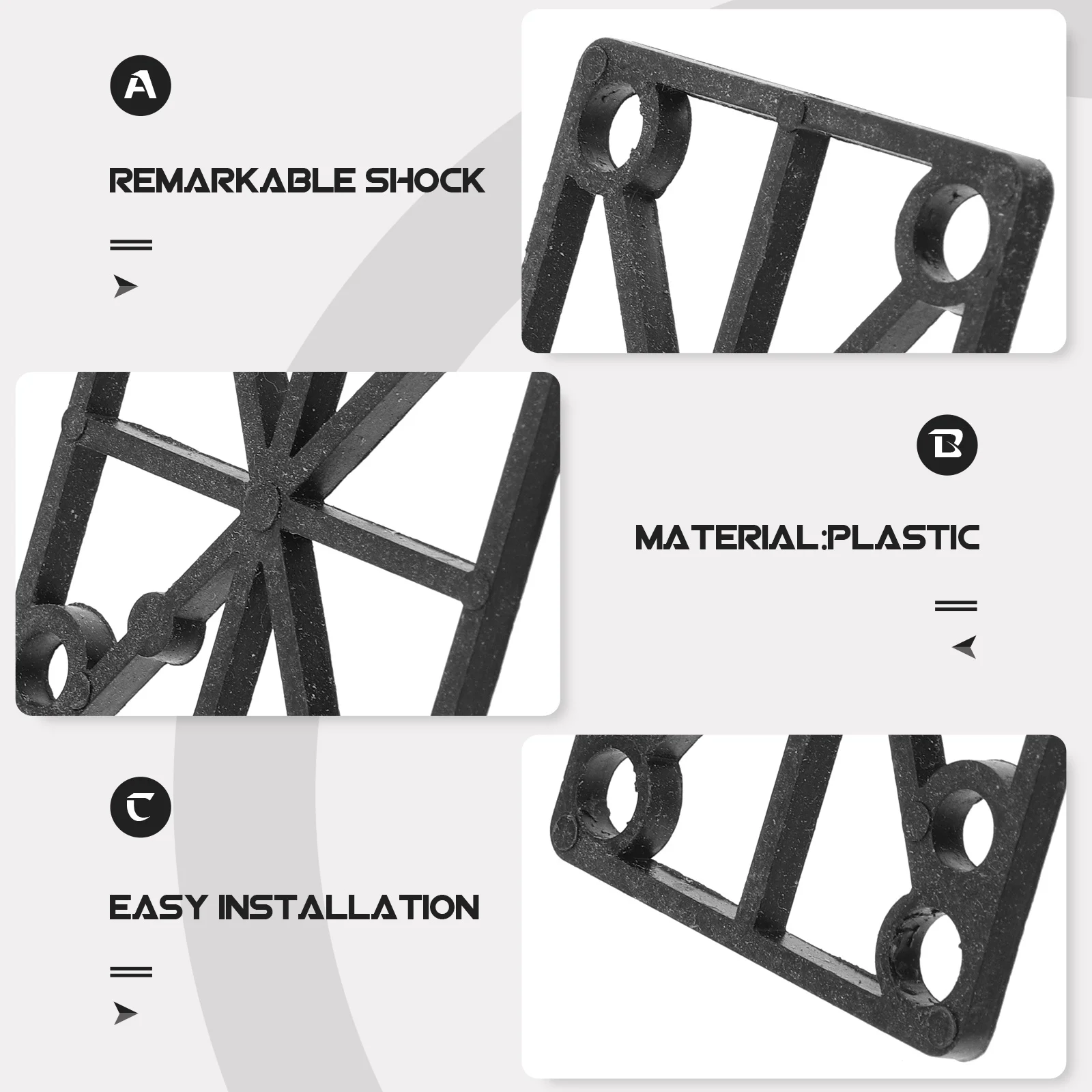 وسادة تخميد لوح التزلج مع رافعة مقاومة للصدمات مقاس 6 مم لتحسين الاستقرار المتوافق مع ممتص الصدمات لوح التزلج