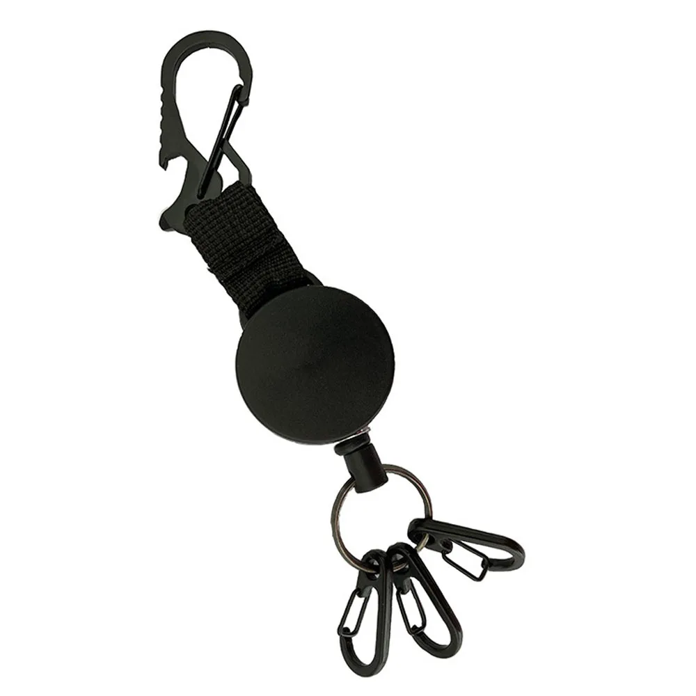 Porte-clés avec clip de longe de nervure, étiquette, carte d'identité, clip de bobine de badge, clip de porte-badge, porte-clés, clips, outil de porte-clés, fournitures de bureau