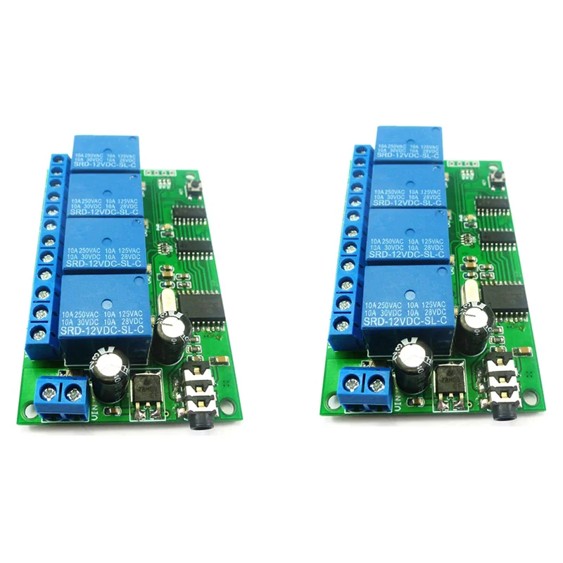 

A92Z 2X AD22B04 4-канальное реле DTMF декодер тонального сигнала релейный модуль дистанционного управления 12 В постоянного тока для ПЛК умный дом