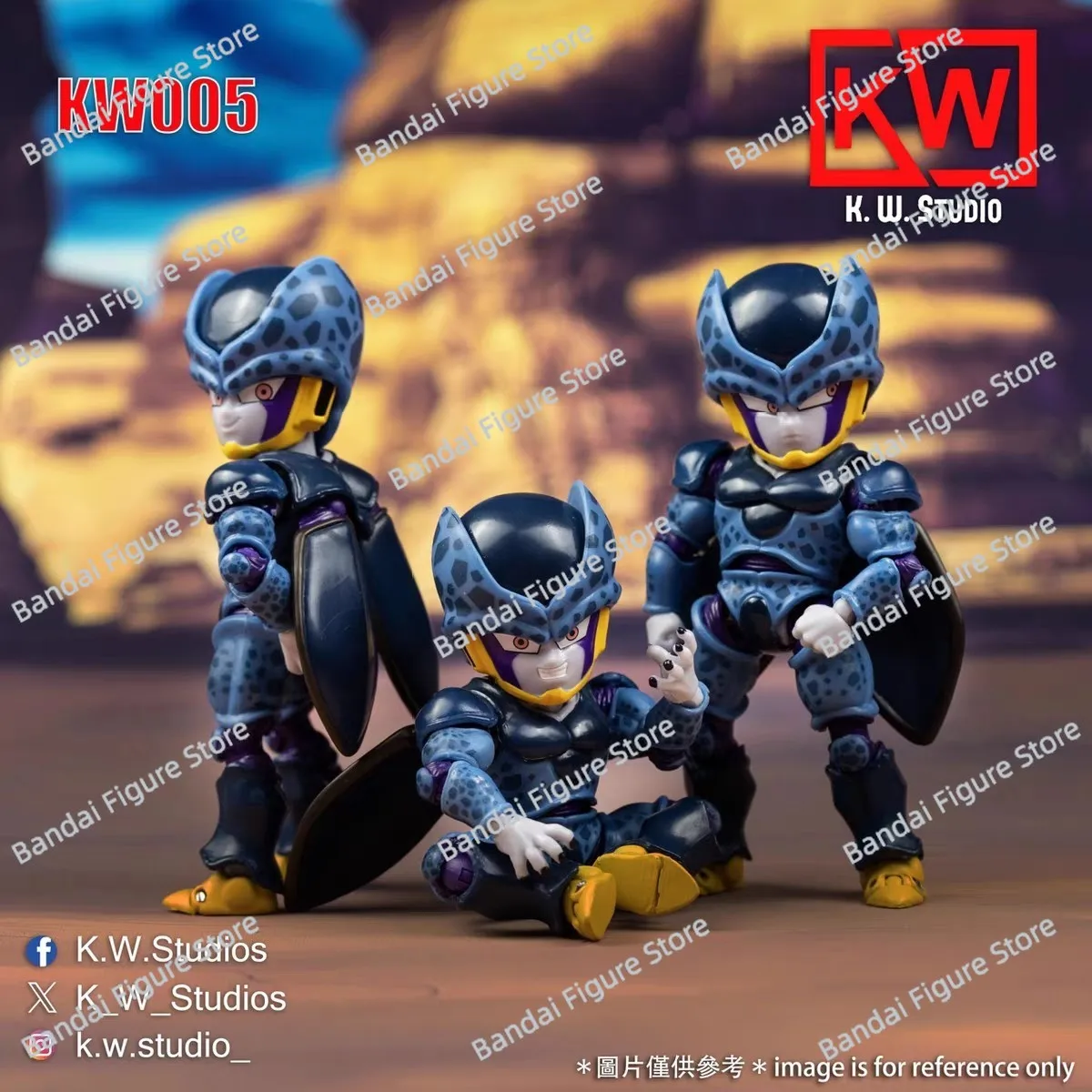 

Original K.W Studio Dragon Ball Z Little Cell , Cell Jr. KW005 Anime Action Figure Model Collection Toy Gift