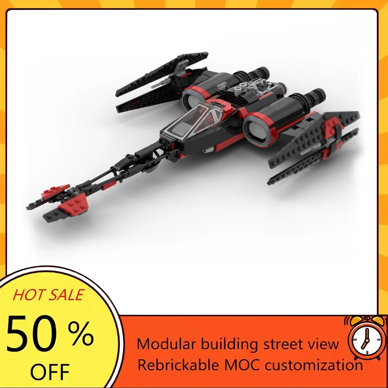 

497PCS Popular Space War Movie Model MOC Building Bricks Spaceship Modular Technology Gifts Holiday Assemble Children Toy Suit