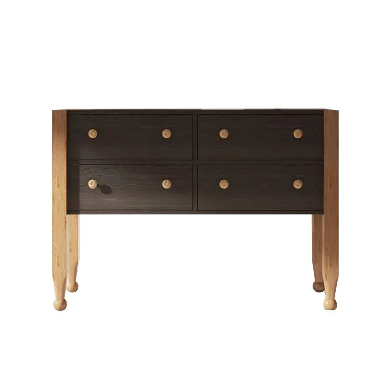 

French household side cabinet, retro chest cabinet, medieval entrance cabinet