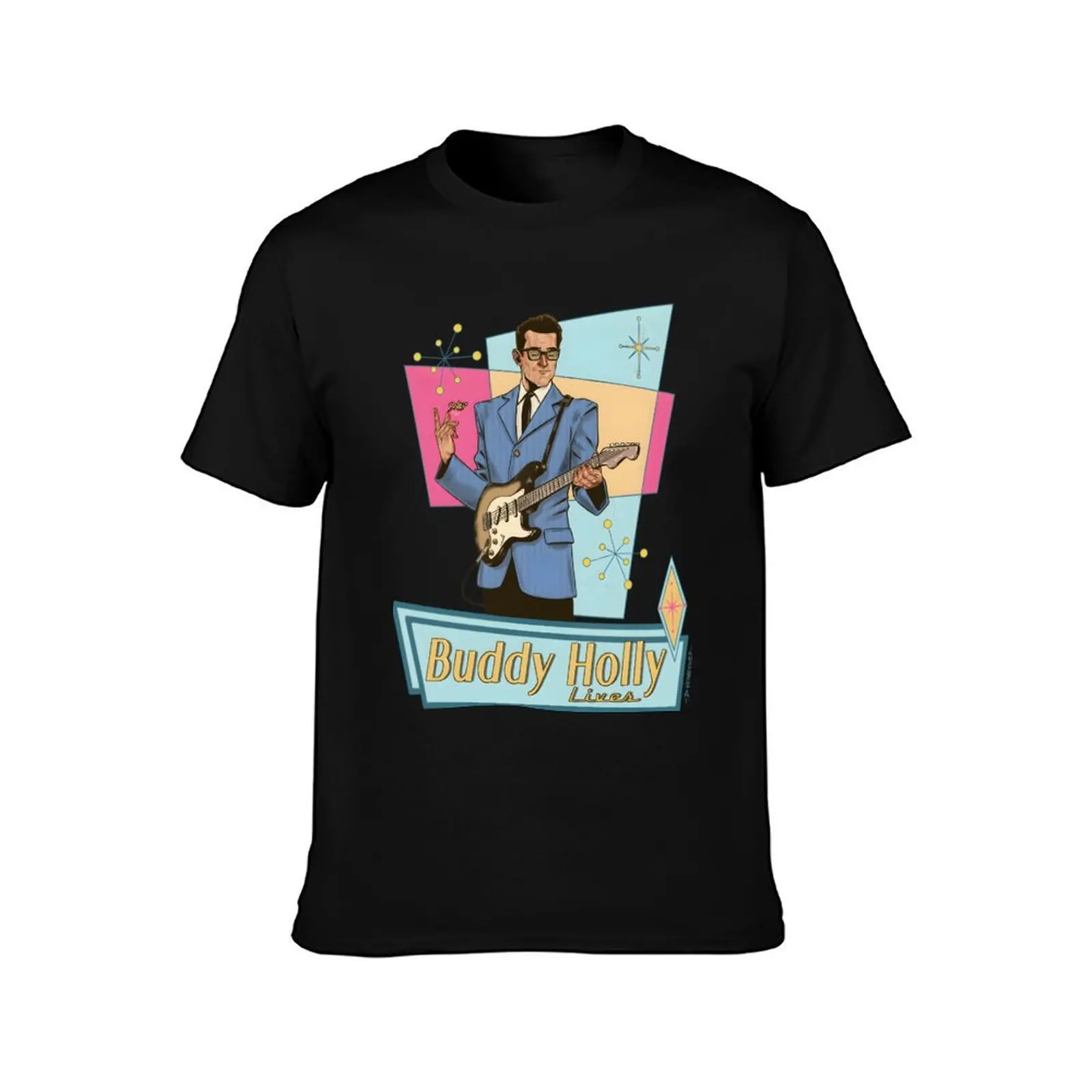 Buddy Holly Lives! Classic T-Shirt t shirt man luxury T-Shirt
