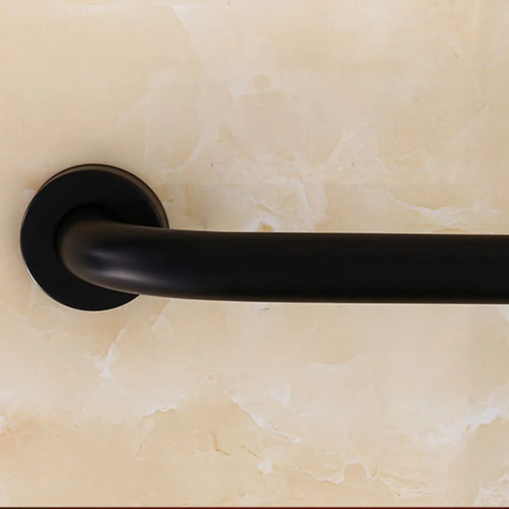 

Black Stainless Steel Bathroom Safety Grab Bar 43cm Non-Rust Armrest Shower Handrail Support Toilet for Elderly