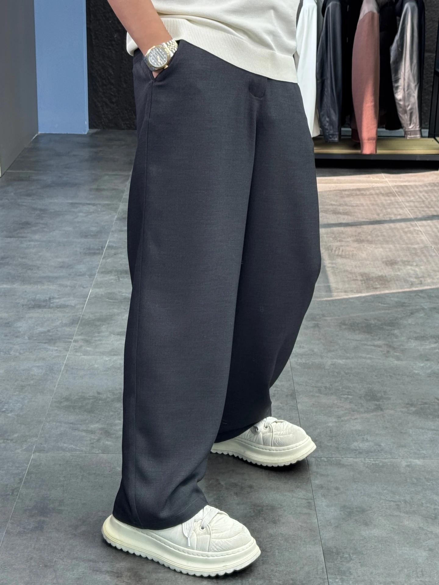 

Svip Cabinet 300 Men's Loose Comfortable Breathable Casual Pants Spring New Sle Pure Color Straight Leg Pants