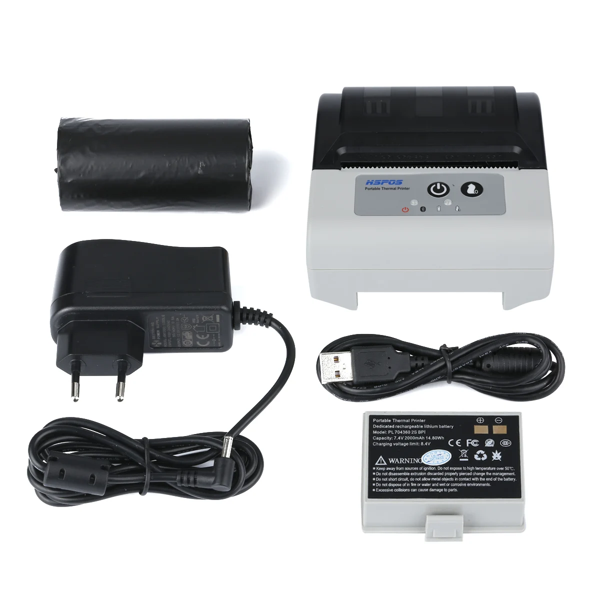 ATV&UTVHS-P80CAI 80mm Portable Printer That Fits in Your Pocket Portable Device for Outdoor Usage with Auto Cutter