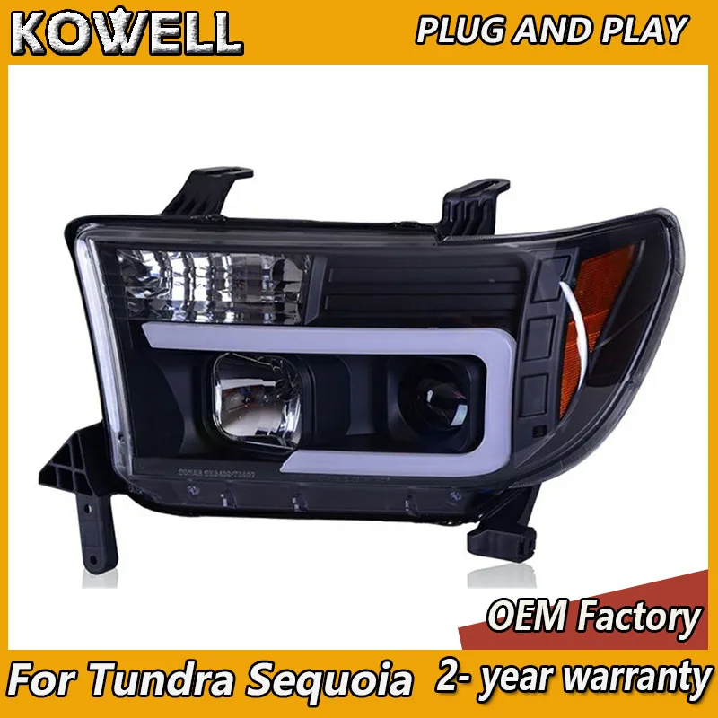 Car Styling for Toyota Tundra Headlight 2007-2013 Sequoia Head Light DRL Turn Signal Low High Beam Projector Lens