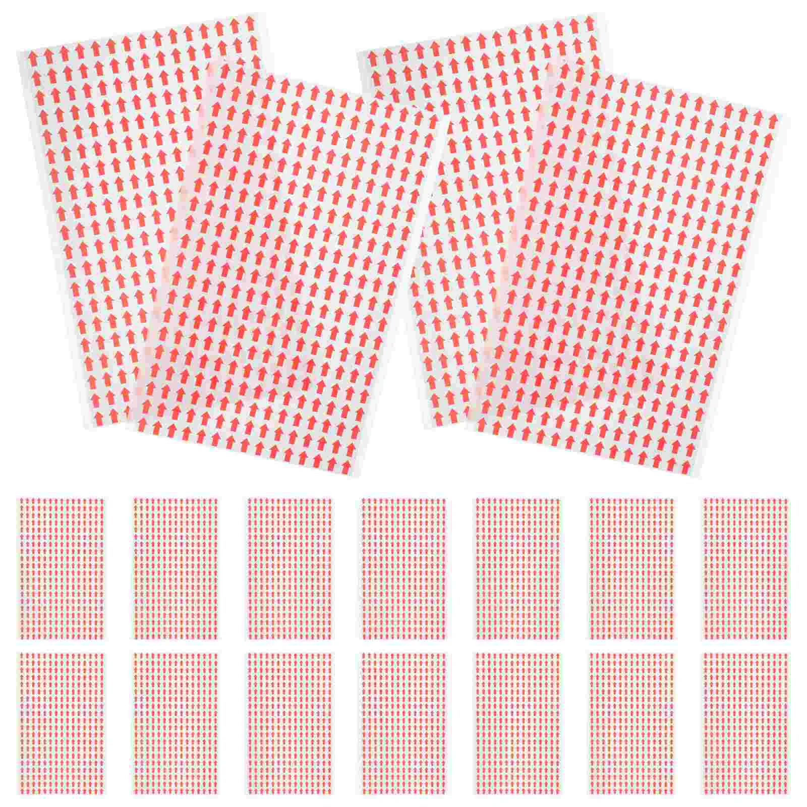 20 Sheets Sticker Arrow Stickers Emblems Floor for Directions Indication Paper Adhesive
