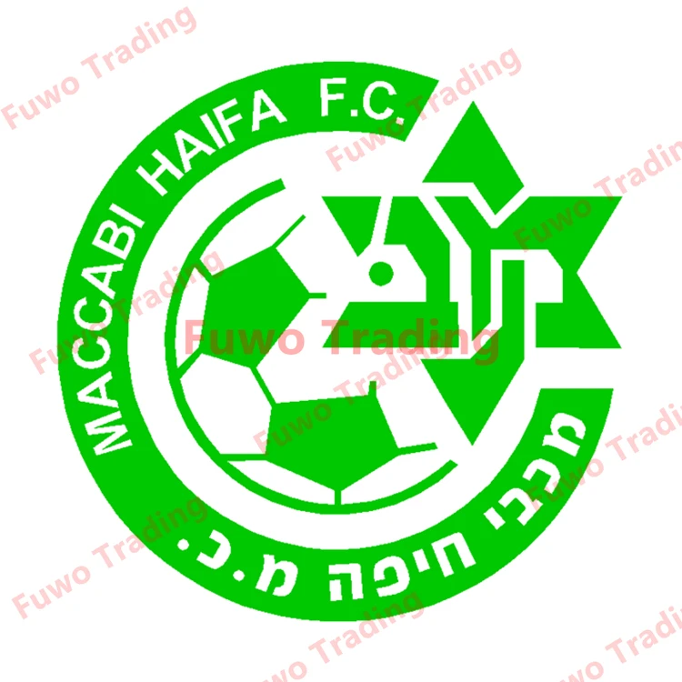 High-quality Waterproof Sticker Mhfc Haifa Green Israel Car and Motorcycle Stickers Waterproof and Sunscreen Car Decor