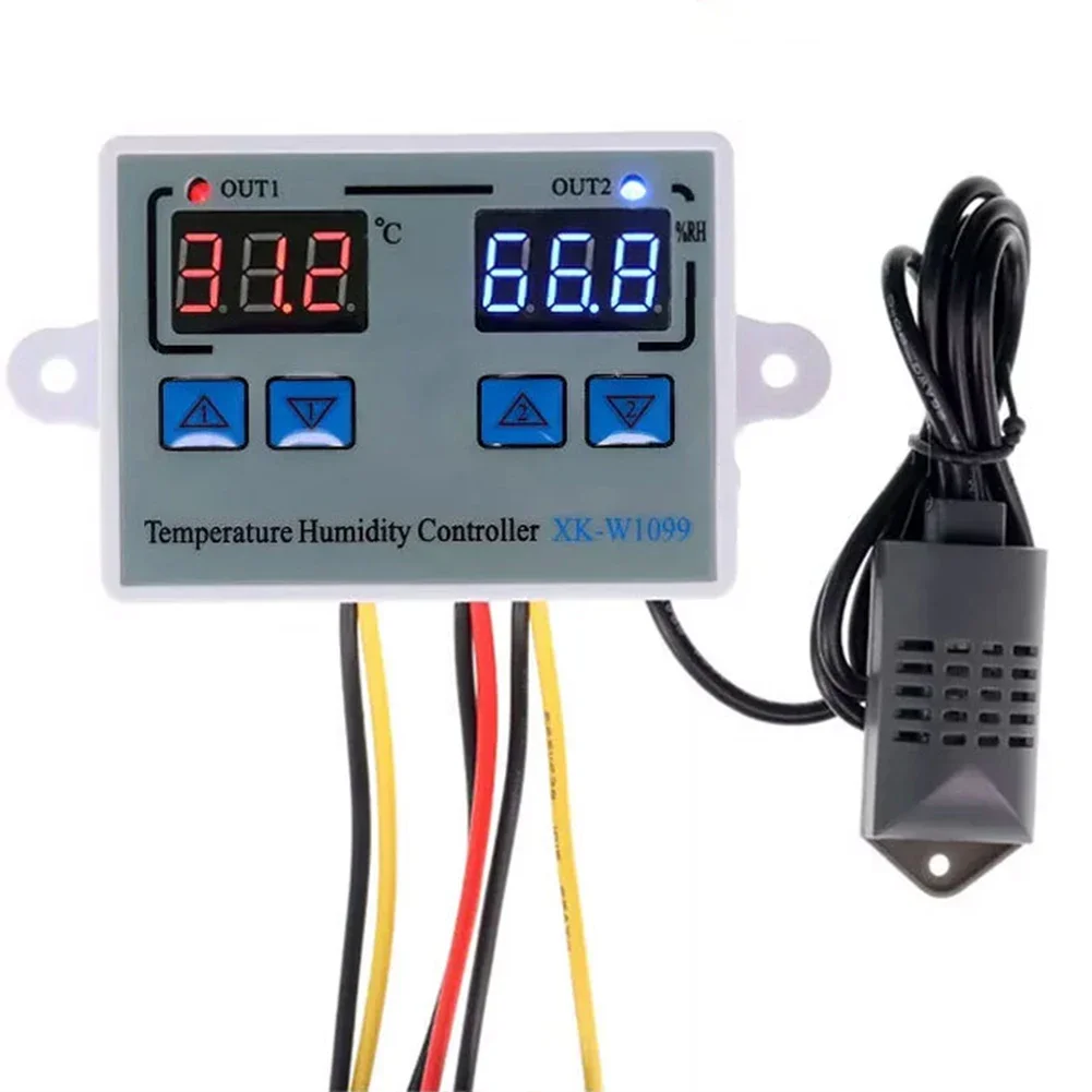 

XK-W1099 Thermostat Intelligent LCD Digital Display Controller 12V 24V 110-220V For Temperature And Humidity Switch Thermostat