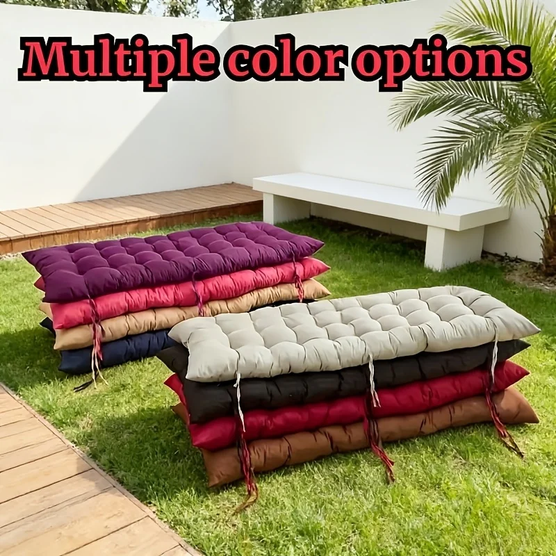 Cojines para Sillas de Patio de 2-3 Plazas, Cojines de Repuesto para Sofá de Exterior con Correas, Cojín para Columpio de Patio o Terraza
