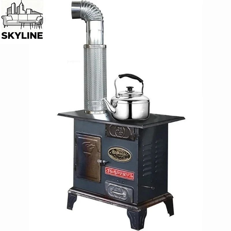 Household Indoor Fireplace Minimalist Fire Wood Heater Stove Outdoor Camping Bonfire Party Cast Iron Winter Brazier