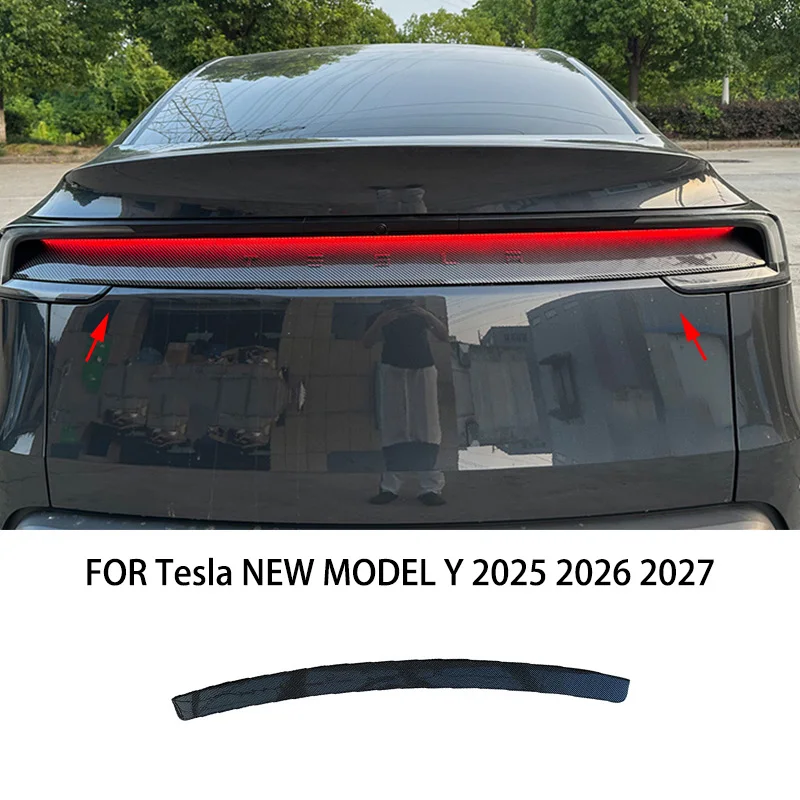 

Car accessories FIT FOR Tesla NEW MODEL Y 2025 2026 2027 black Rear door Rear Tailgate Trunk Lid decorative panel Cover Trim