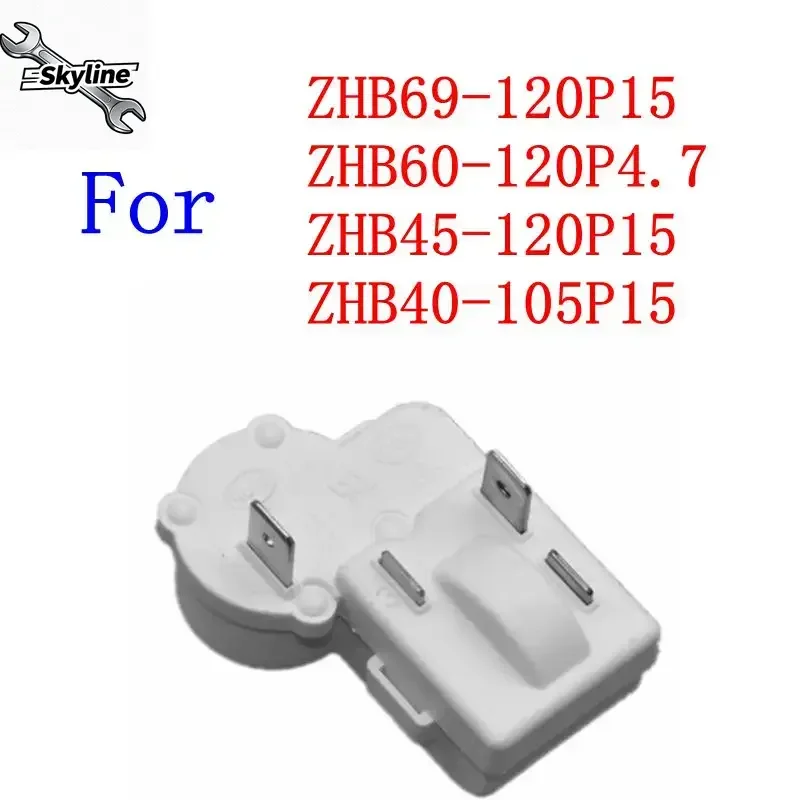 Overload Protection Relay Compressor PTC Starter ZHB60-120P4.7 ZHB69-120P15 ZHB45-120P15 ZHB40-105P15 Refrigerator Parts