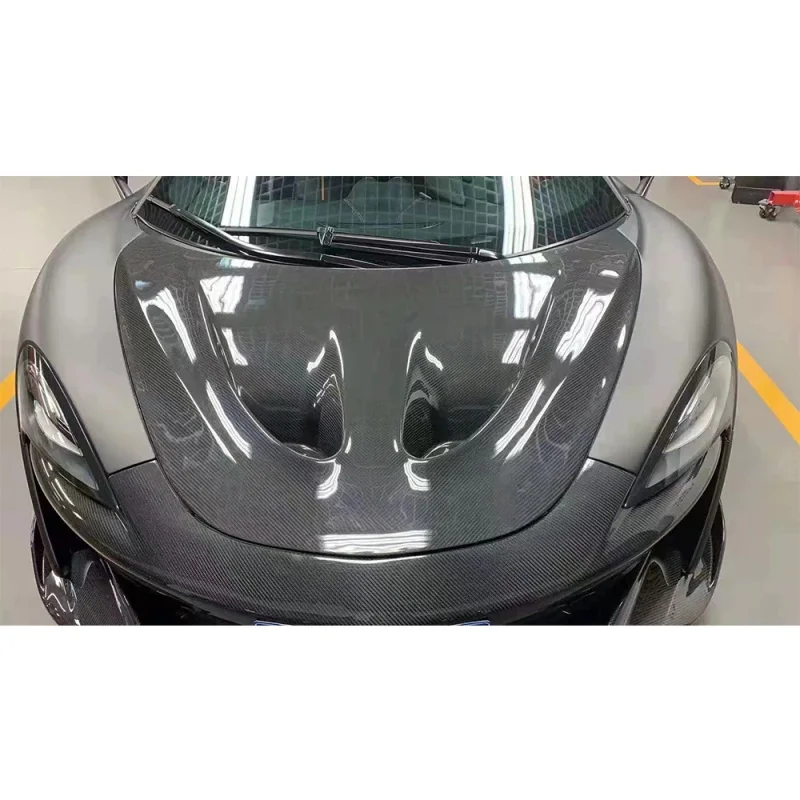 Suitable for Mclaren 540c 570s 650s MP4-12C Carbon Fiber Front Bumper Engine Hood Bonnet view 5