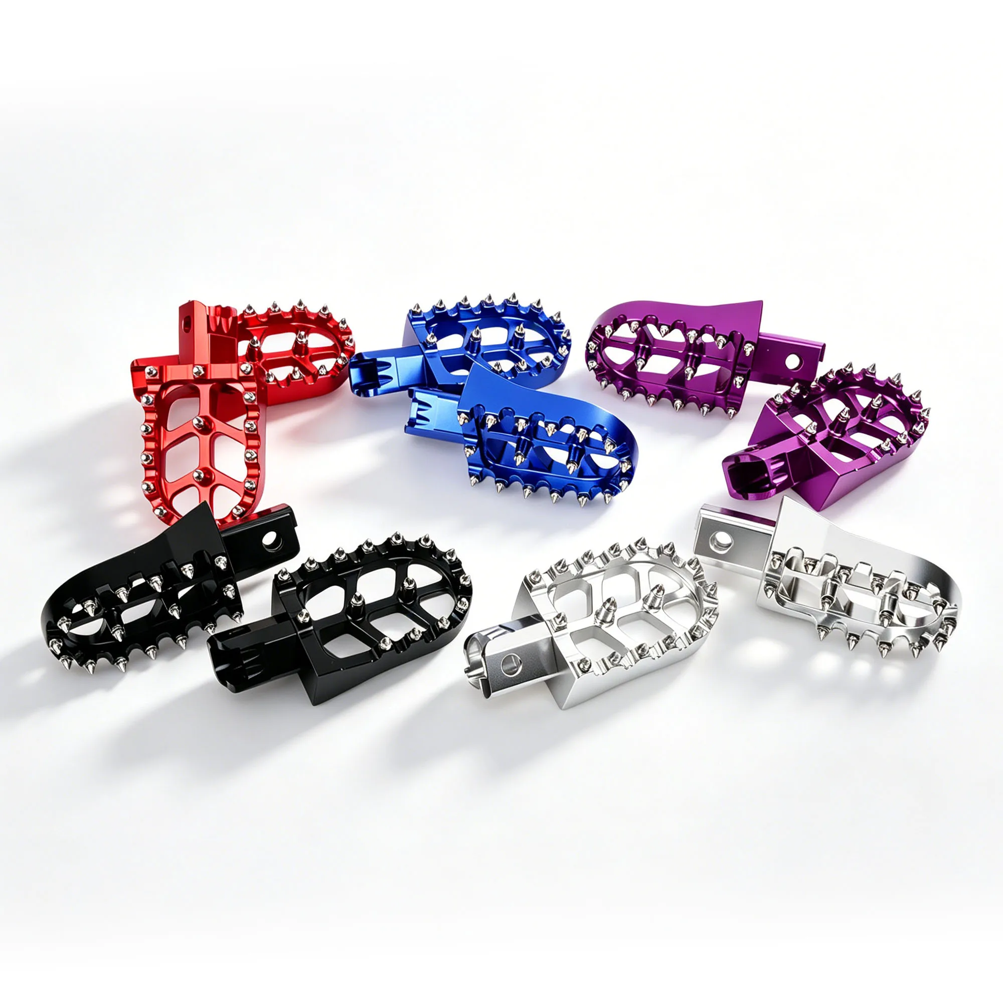 Motorrad CNC Fußrasten Pedale Rutschfeste Aluminium-Fußstützen Zubehör für Honda CRF50 CRF70 CRF110 CRF125 CRF XR 50 70 110