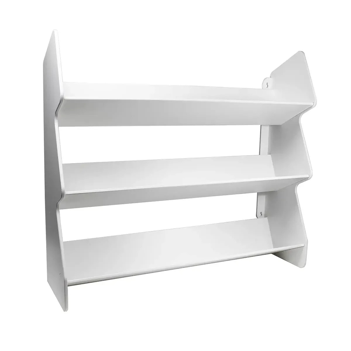 51829 Suture Shelf, White PVC with 3 Angled Shelves and 30 Box Capacity Plus Mounting Keyholes 24 X 21 3/4 X 7 3/8 inches WHD