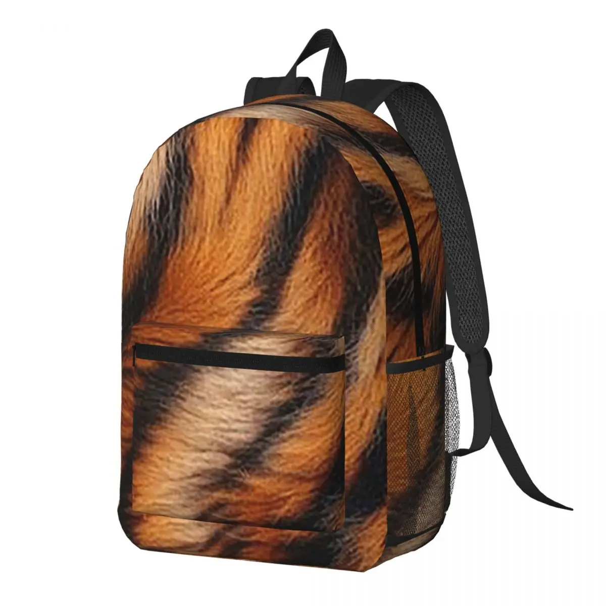 Tiger Skin Backpack Daypack Large Capacity Kids BookBag School Bag Shoulder Bags for Men Women
