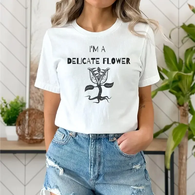 Delicate Flower T Shirt Venus Fly Trap Carnivorous Plant Floral Funny Mom Fun