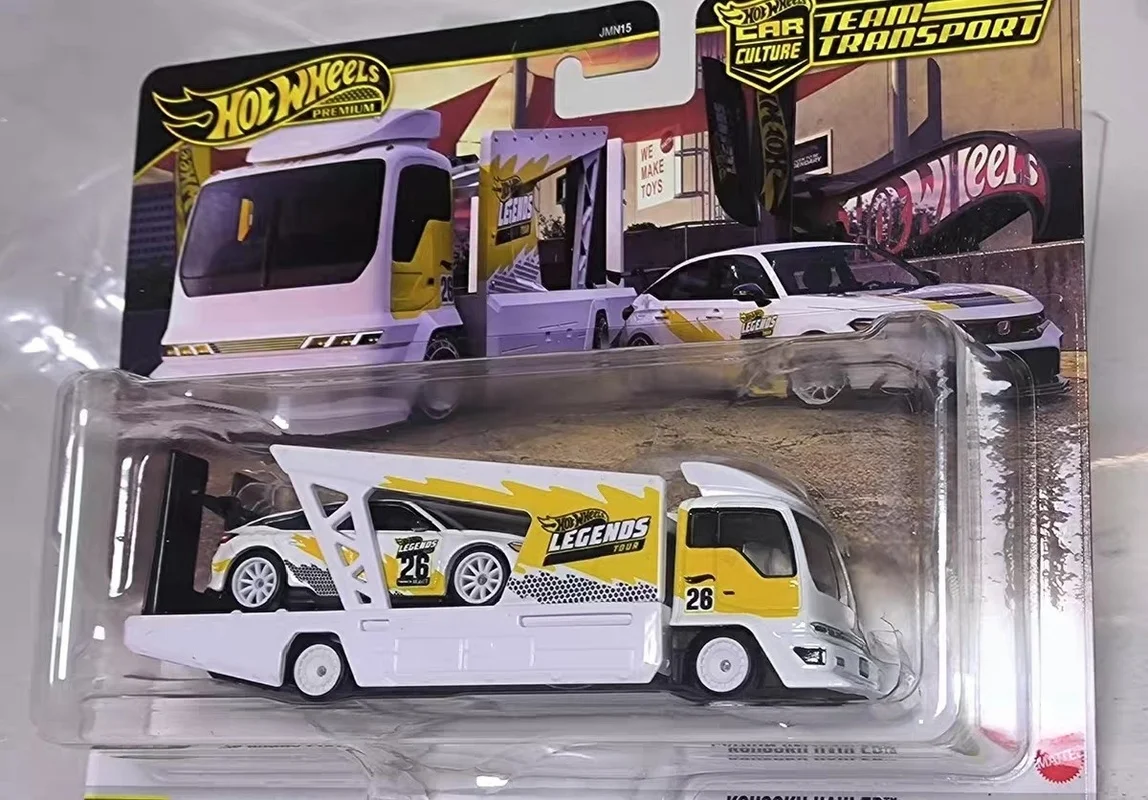 

New In Stock Hot Wheels Ford Benz Honda Civic Type R Premium Car Culture Team Transport Serise Car Model Collection Toy Boys