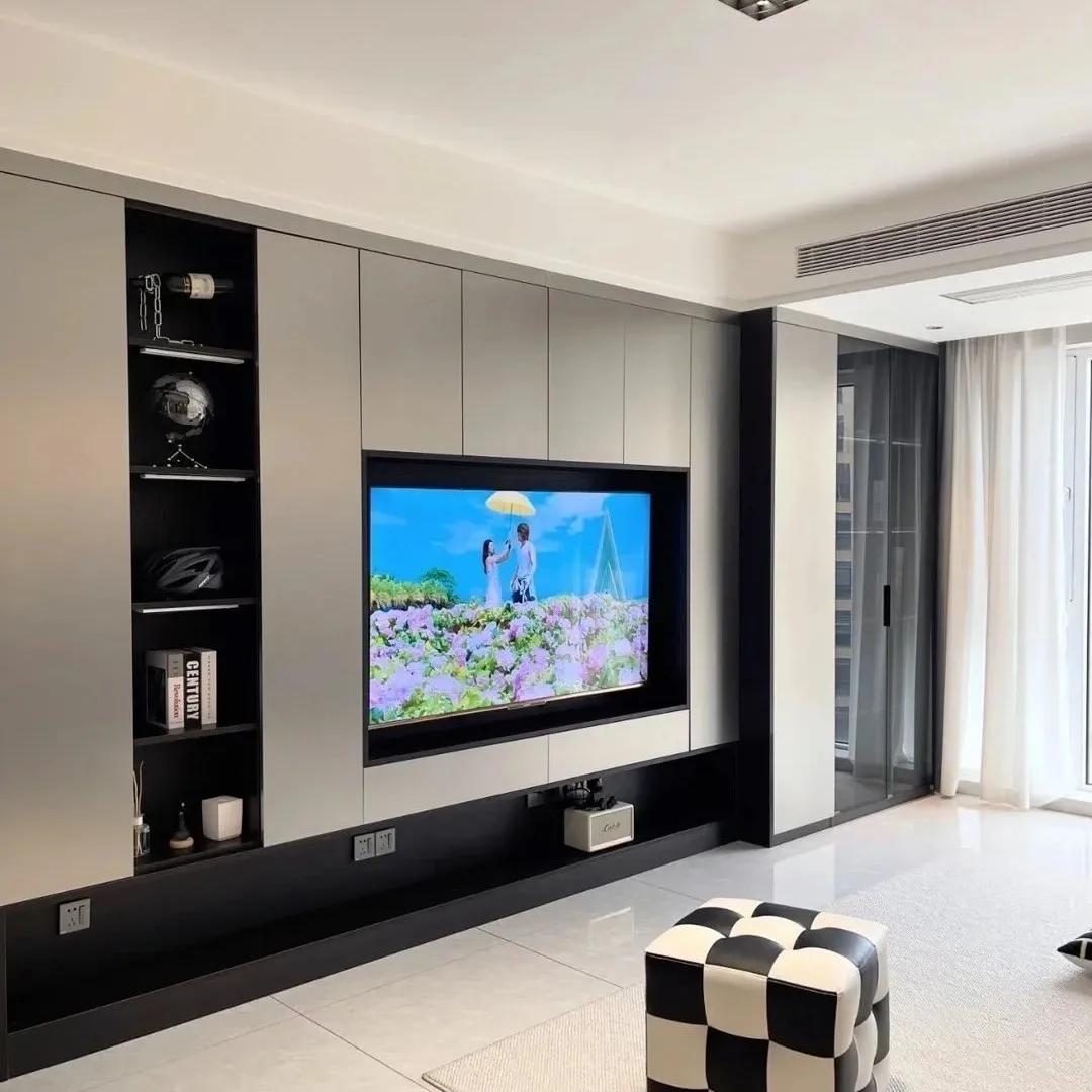 &Warm Living Room Dining Apartment TV Cabinet Modern Minimalist Factory Direct Sales Free Design Eco-Friendly Durable