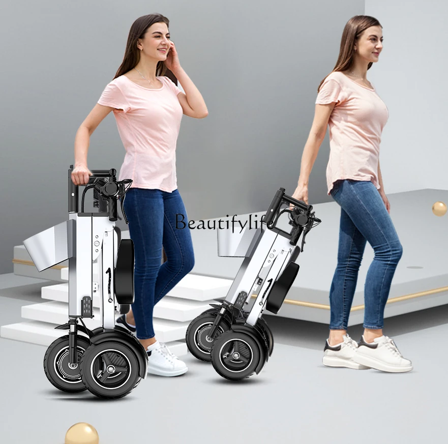 Double Smart Folding Electric Car Portable Small Lightweight Mini Scooter X