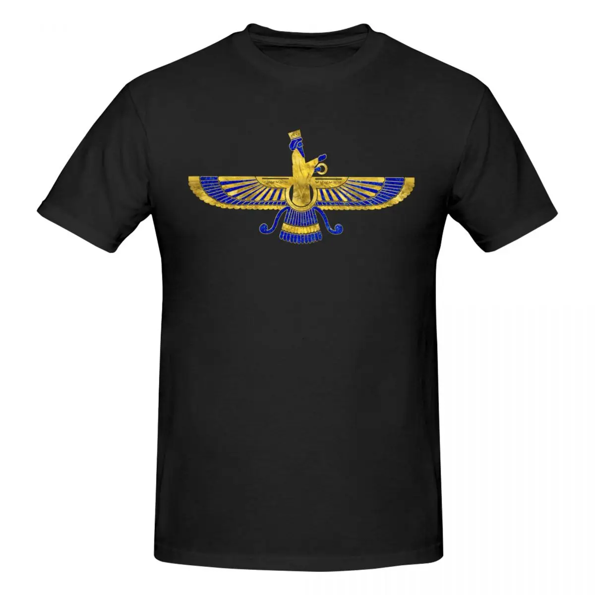 Faravahar Zoroastrian Persian Iran Ancient Symbol Trendy T Shirts Graphic Y2K Unique O-neck Mens Women T-Shirt Clothes