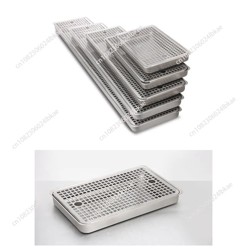 60Cm rectangular tray 304 stainless steel bar wine column wine tray coffee milk tea filter drip