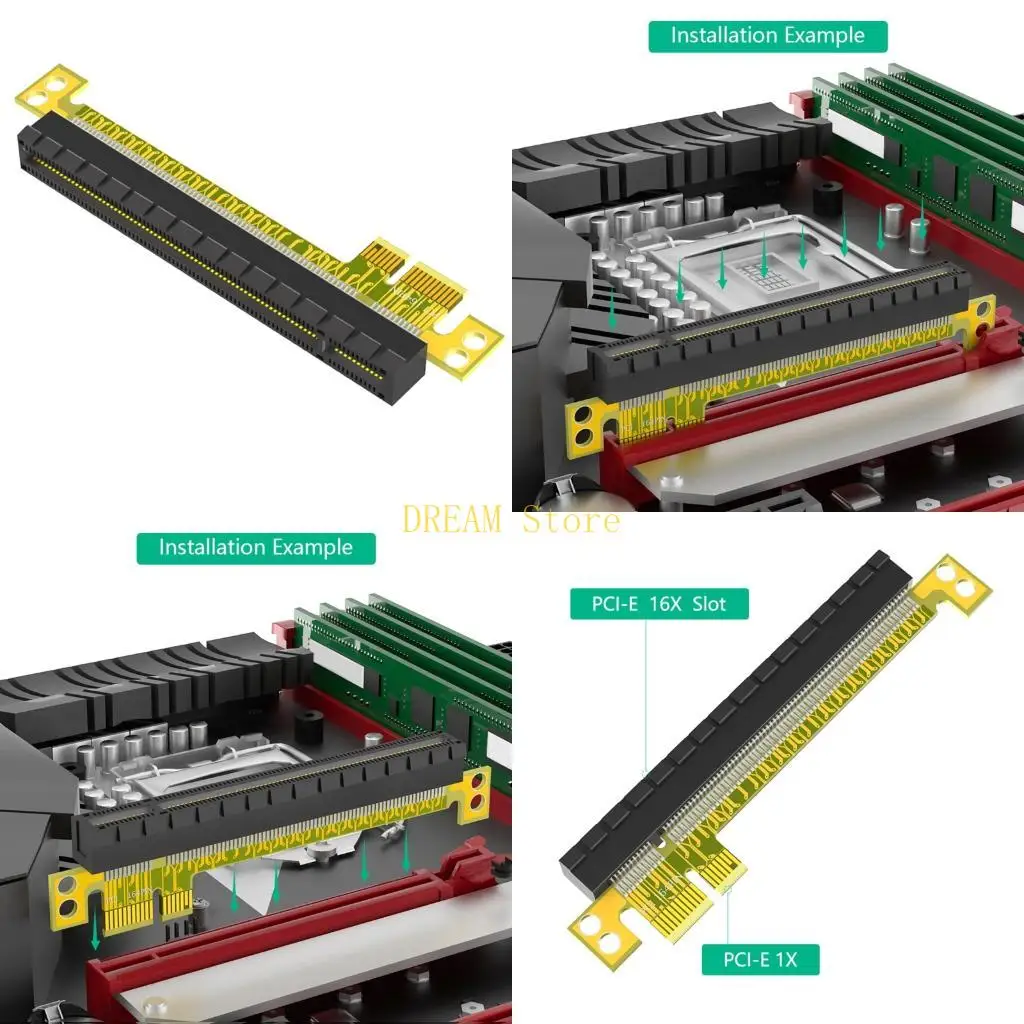 

PCIE 16X to 1X Rising Entended адаптер расширения карты для подключения к компьютеру, настольный удлинитель материнских плат,