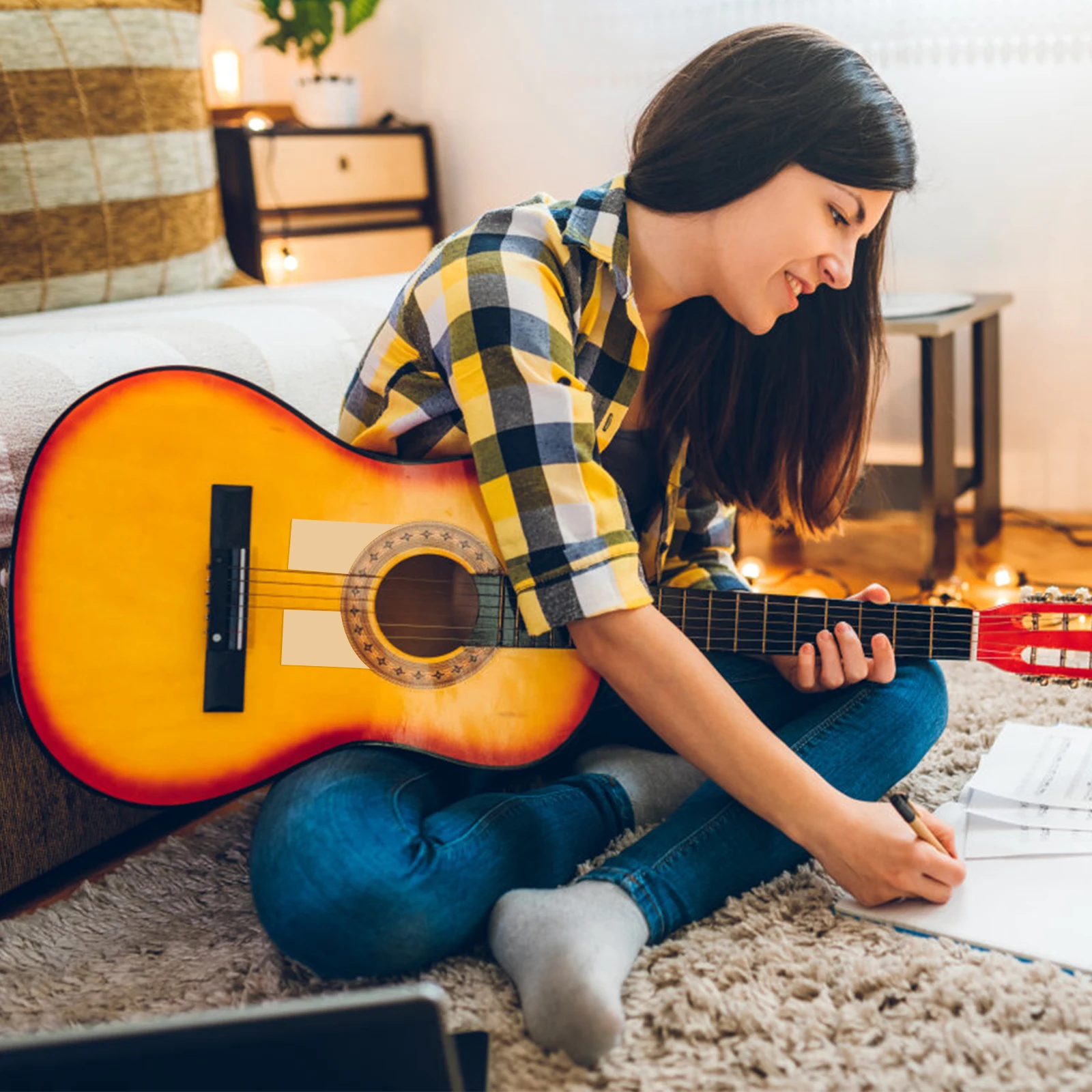 

Guitar Anti-scratch Plate Sticker Protector for Acoustic Instruments Stickers