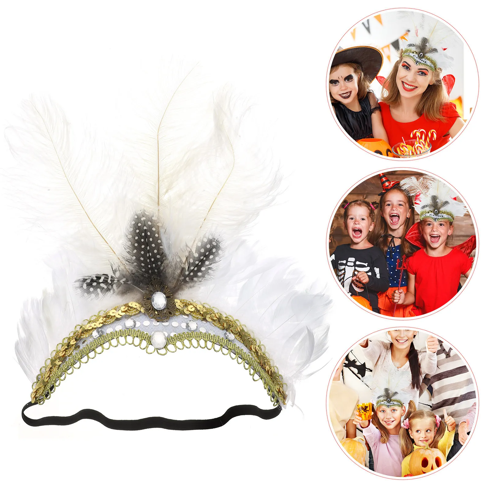 

Роскошный аксессуар для волос для женщин: легкий и элегантный фасцинатор-ободок с перьями для свадьбы и вечеринок