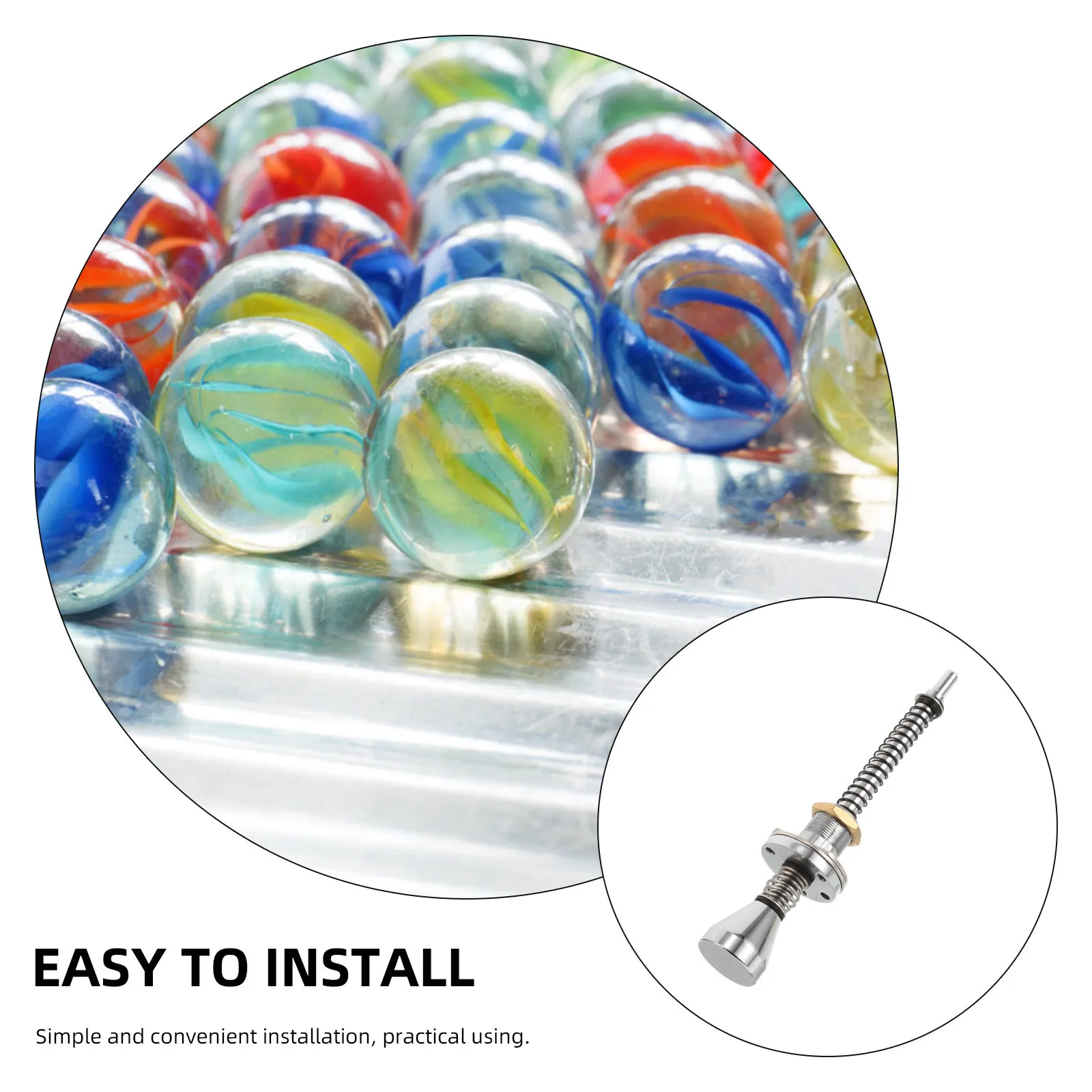 Loaded Spring Alloy Pinball Machine Rod Large Shooter Pull Shooter Game Machine Accessory Parts Pinball Toy Parts view 3