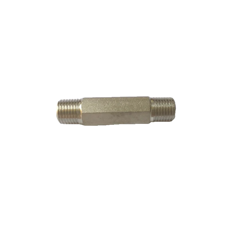 

304 Stainless Steel Hexagon Rod Extended Outer Wire Joint American NPT1/4 Double Outer Wire 60mm Long External Thread Joint