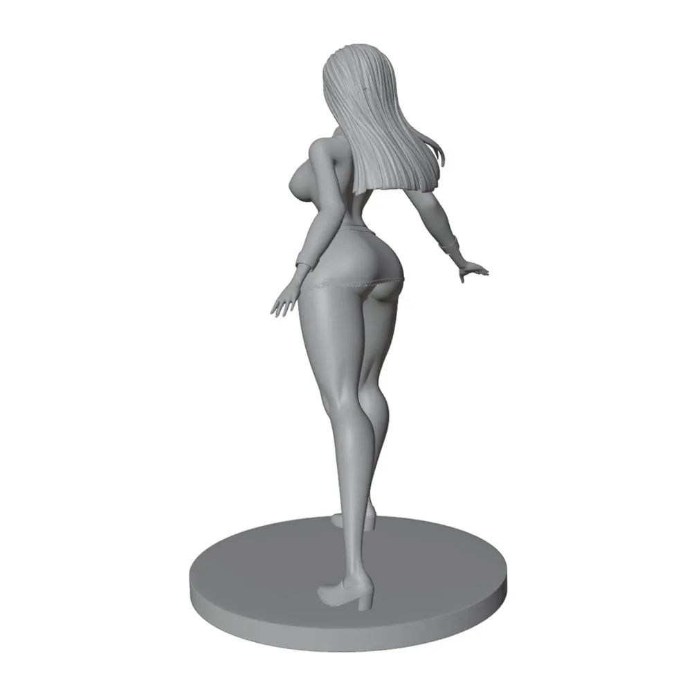 1/24/18/16/12 Attractive resin model kit for GK miniature 3D printed grey statue figurine DIY doll model not painted