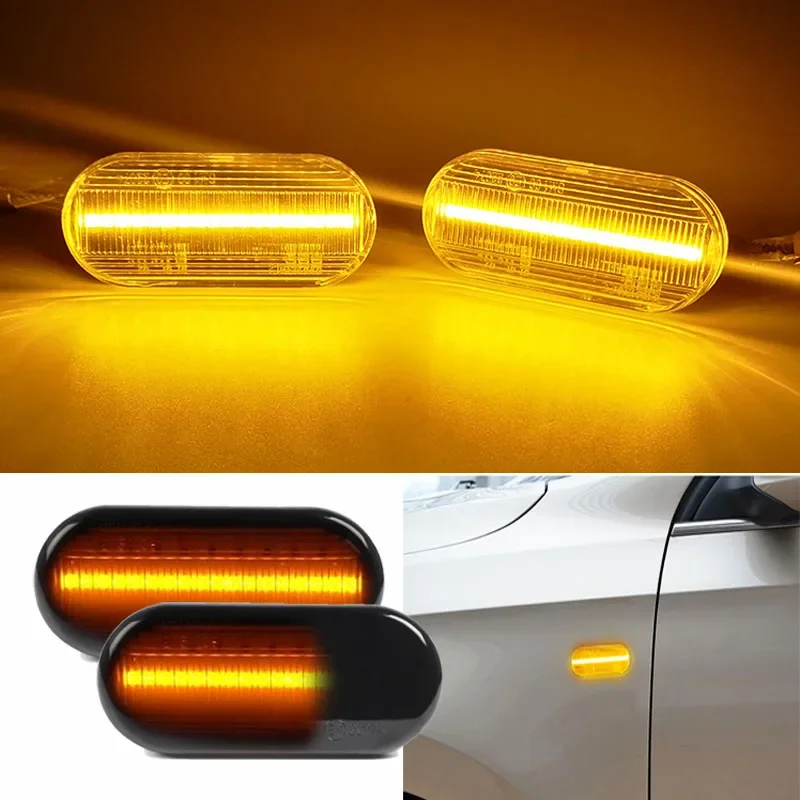 New Product 2Pcs For SEAT Ibiza 6L Cordoba Toledo Leon MK1MK2 LED DynamicSide MarkerLight TurnSignal Light for Octavia Worldmuma