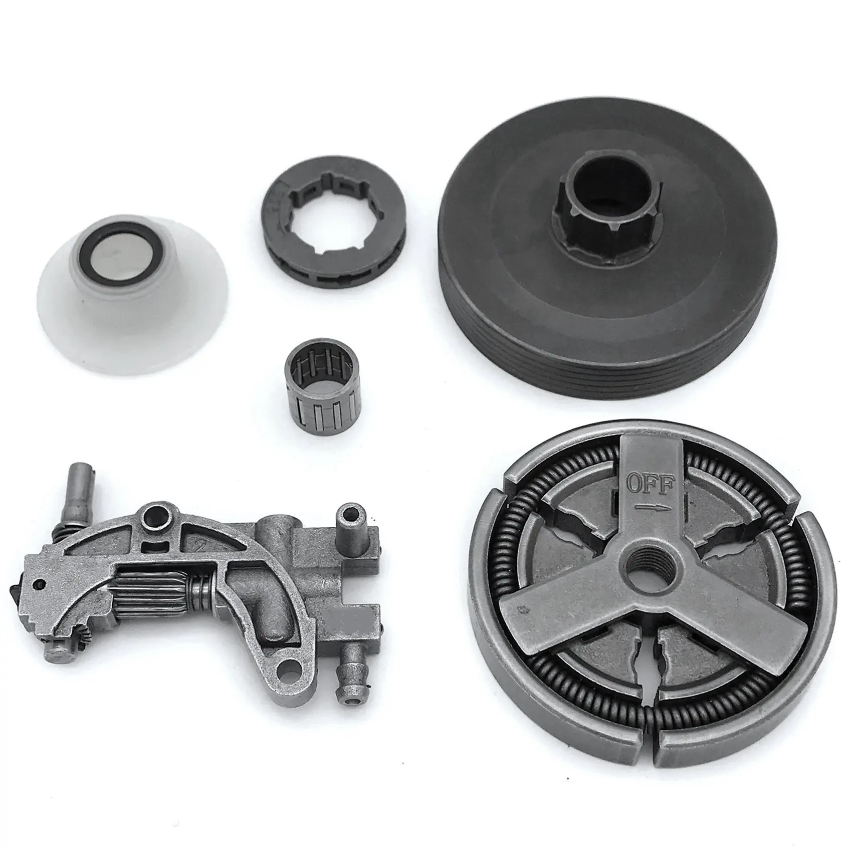 

2X Clutch Sprocket Rim Drum For Chinese 4500 5200 5800 45Cc 52Cc 58Cc Oil Pump Worm Gear Bearing Kit Chainsaw-B51B