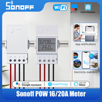 SONOFF POW Origin/elite Power Meter 16/20A LCD Display Voltage Current Overload Protection Switch Support Home Assistant Ewelink