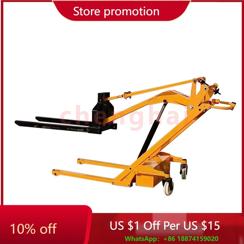 

Curved Arm Elevated Stacker 350kg Small Manual Foldable Hydraulic Pallet Stacker Machine Hand Push Electric Oil Drum Lifter