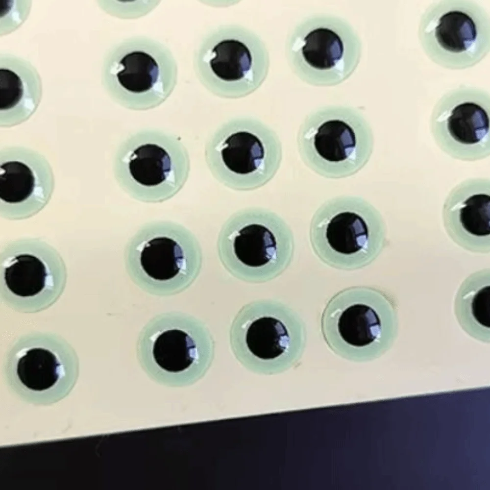 

183pcs/sheet 3D Luminous Fishing Lure Eyes 3mm/4mm/5mm/6mm Holographic Minnow Artificial Fish Eye DIY Waterproof