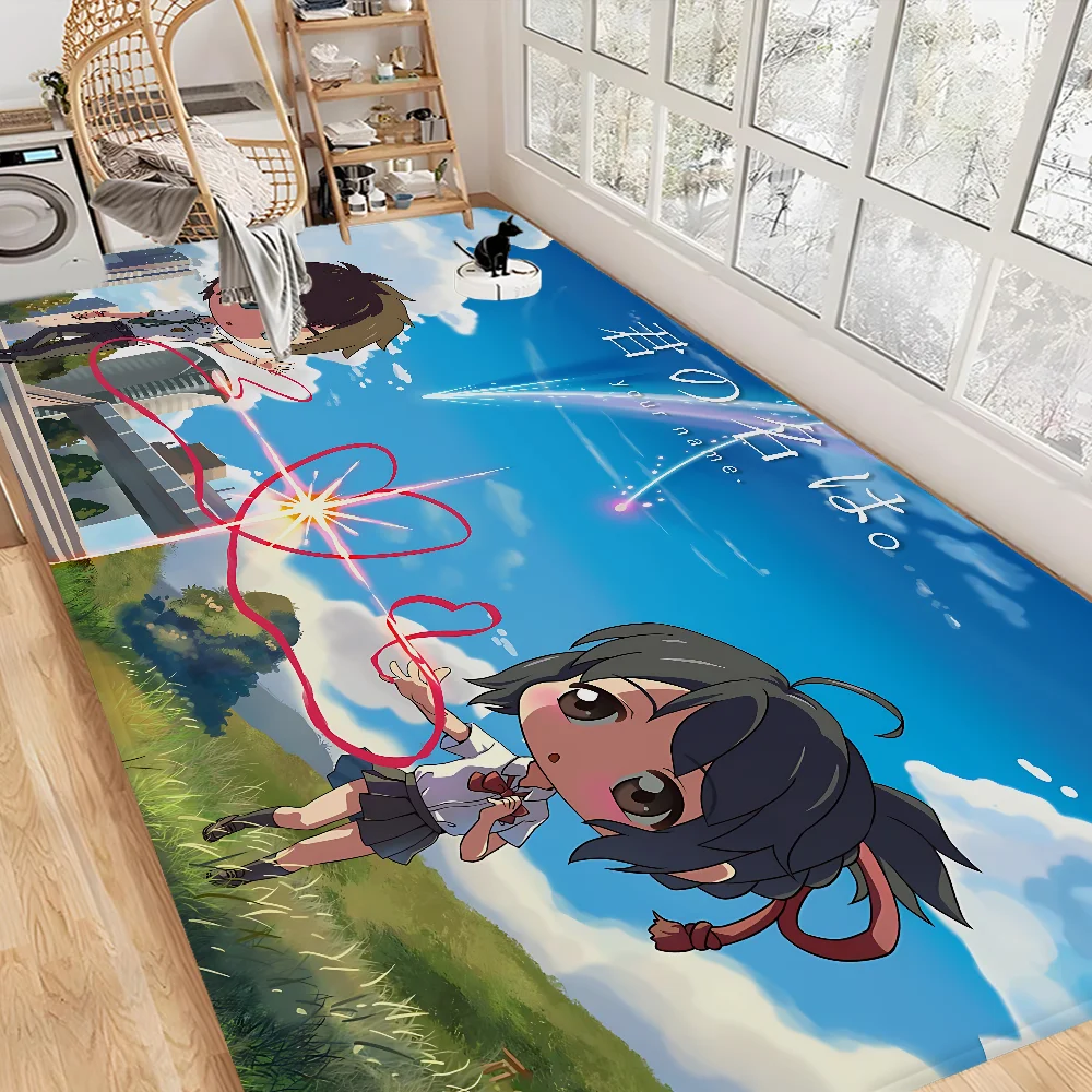 

Anime Your Name Entrance Door Mat Nordic Style Bedroom Living Room Doormat Home Balcony Anti-Slip Modern Home Decor
