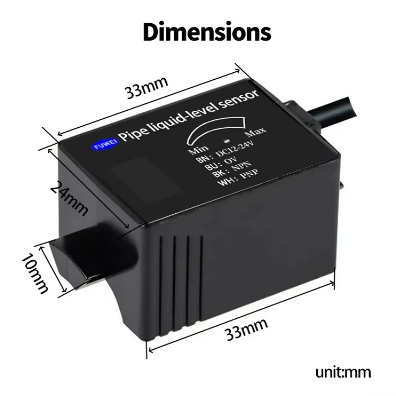 FKG24-13 Capacitive Pipe Liquid Level Sensor High and Low Level Detection