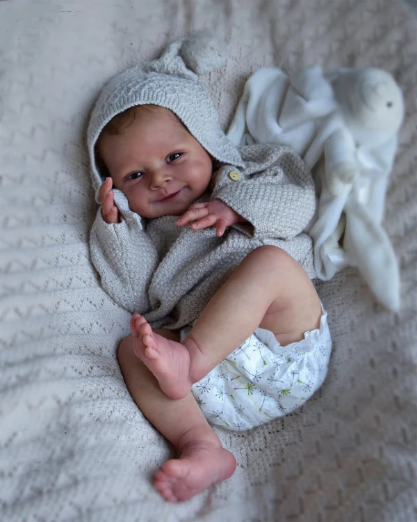 19Inch With Cloth Body Reborn Sebastian Doll Kit Already Painted Kits/Unpainted Kit Soft Touch Fresh Color DIY Doll Parts